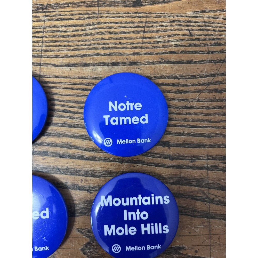 1989 PENN STATE MELLON BANK COMPLETE FOOTBALL SEASON SLOGAN BUTTON SET - Picture 5 of 5